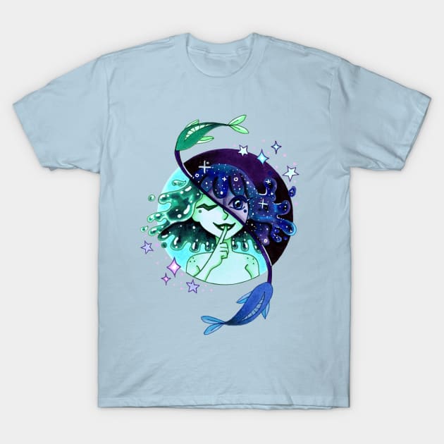 Pisces T-Shirt by LittleGreenHat